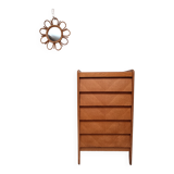 High wooden chest of drawers in the 50s