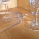 6 vintage cut glass goblets