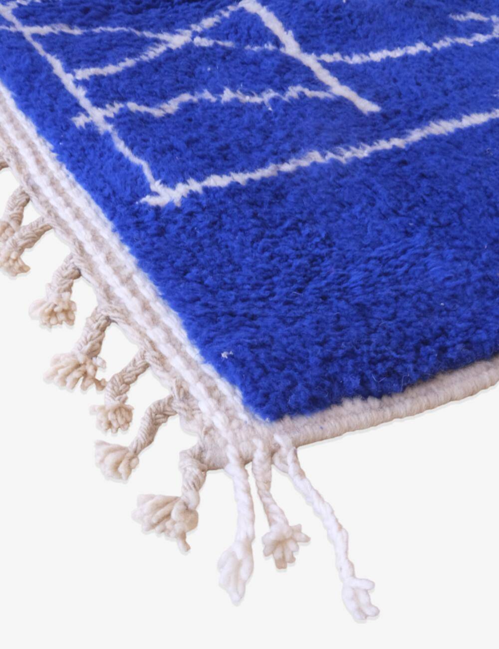 Tapis bleu marocain