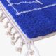 Tapis bleu marocain