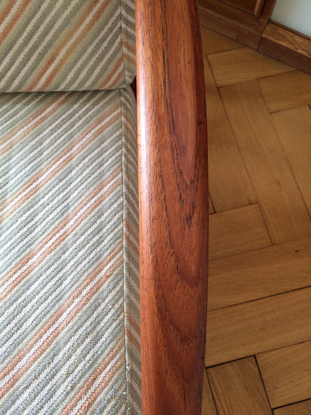 Danish sofa and armchair from the 1950s by Kaï Kristiansen