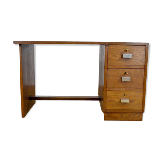 Art deco oak desk