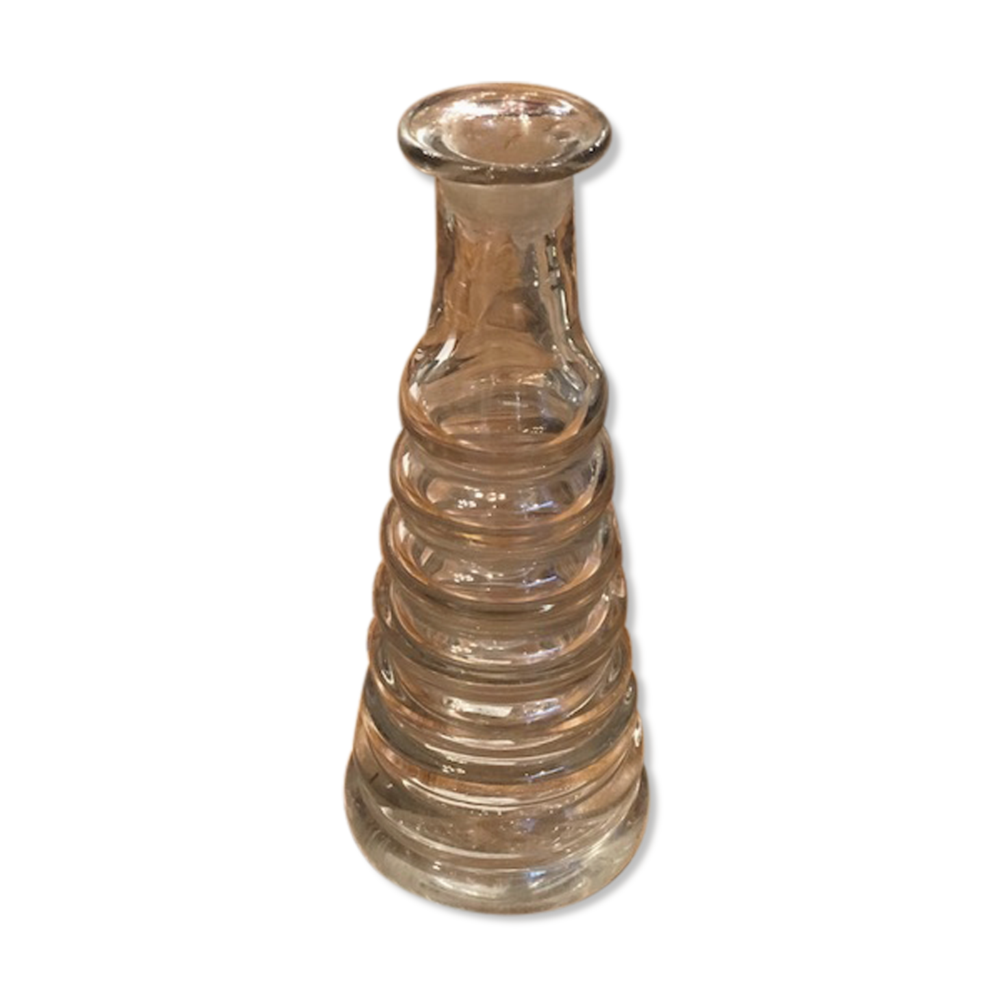 Bistro decanter "absinthe topette" in glass early twentieth century