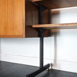 Bookcase italian teak of the 1950s