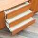 1960s walnut enfilade, designed with clean lines, restored.