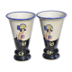 Paire de vases Emaux de Louvière
