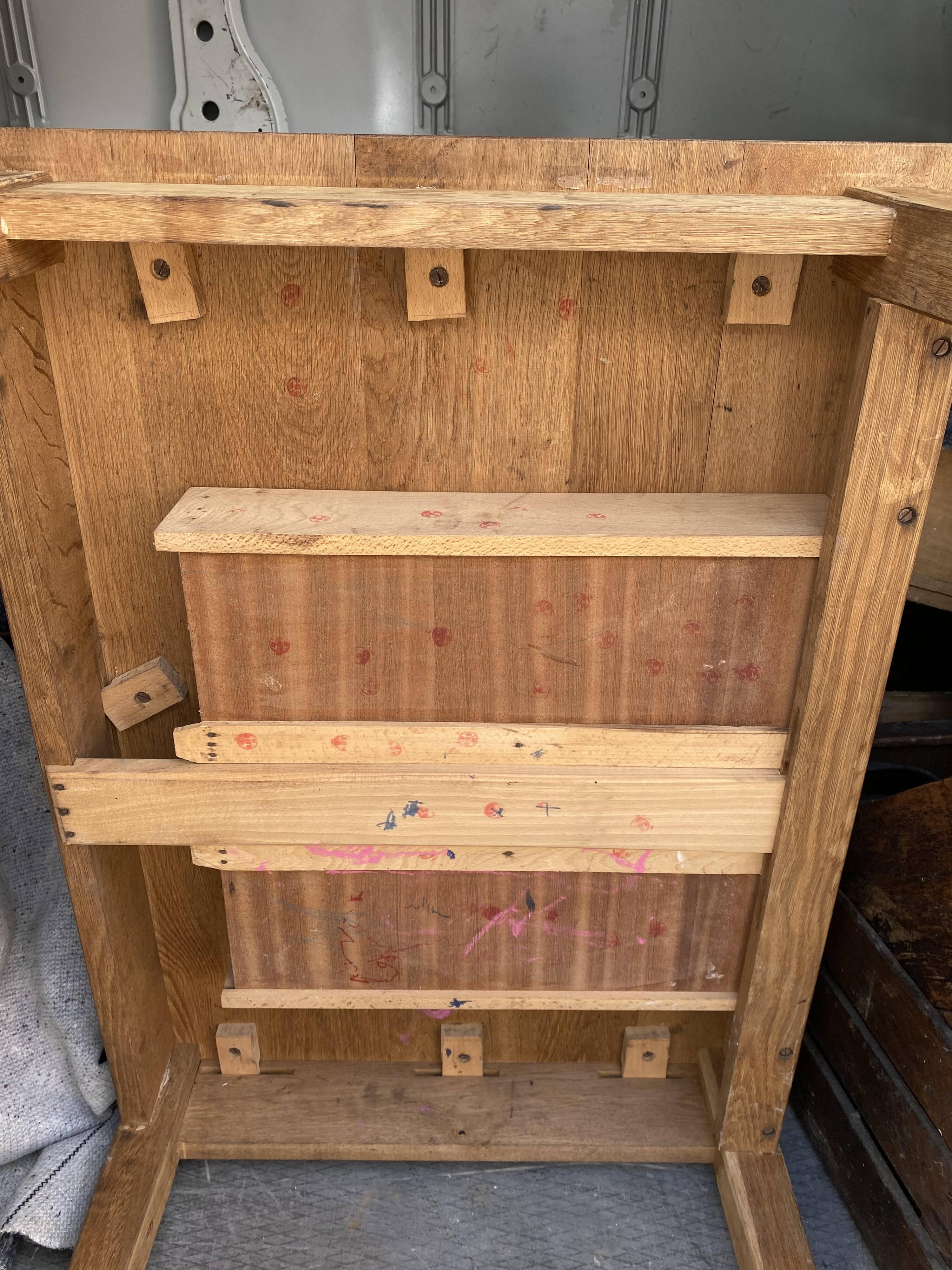 Rustic Farmhouse Coffee Table with 1 Drawer 1950