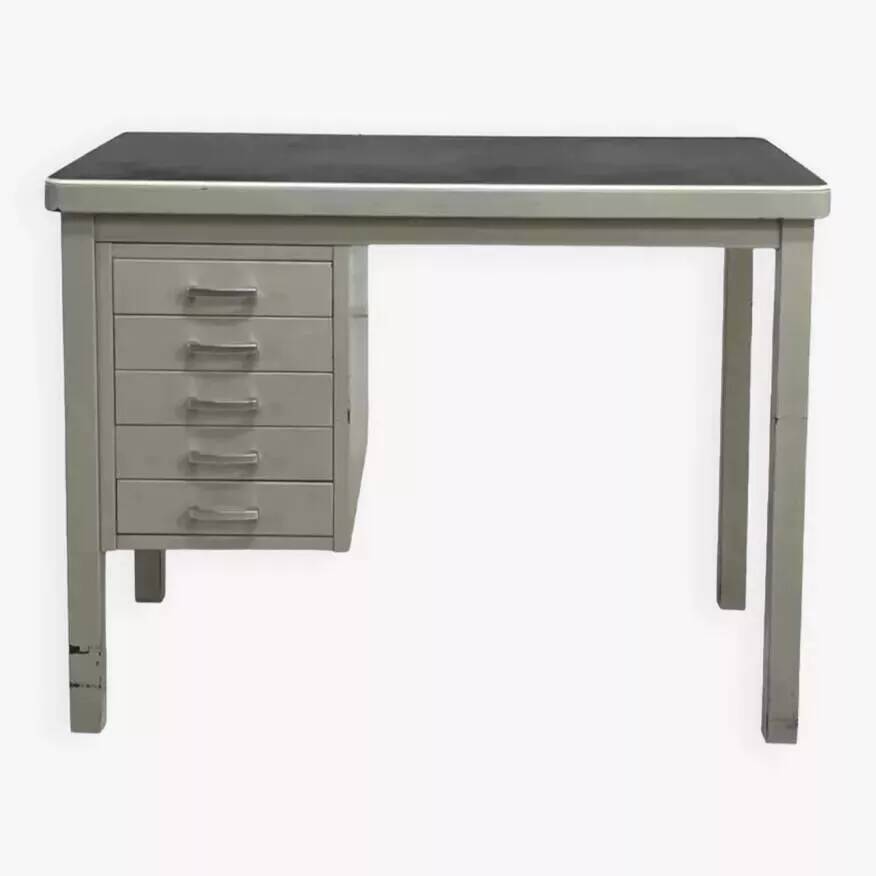 1950s metal and industrial style desk