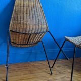 Paire de chaises “Basket” Gian Franco Legler