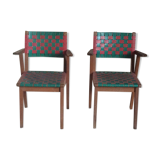 Paire de chaises Jens Risom 666 pour Walter Knoll