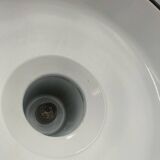 Enamelled sheet metal pendant light