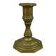 Vintage gold-plated brass candlestick