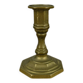 Vintage gold-plated brass candlestick