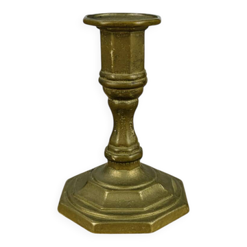 Vintage gold-plated brass candlestick