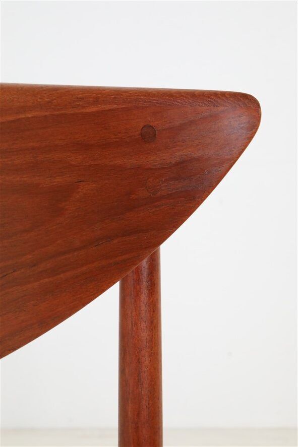 Set of 2 “316” teak/rattan chairs by Peter Hvidt & Orla Mølgaard Nielsen for Søborg Møbler / 1960s