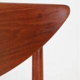 Set of 2 “316” teak/rattan chairs by Peter Hvidt & Orla Mølgaard Nielsen for Søborg Møbler / 1960s