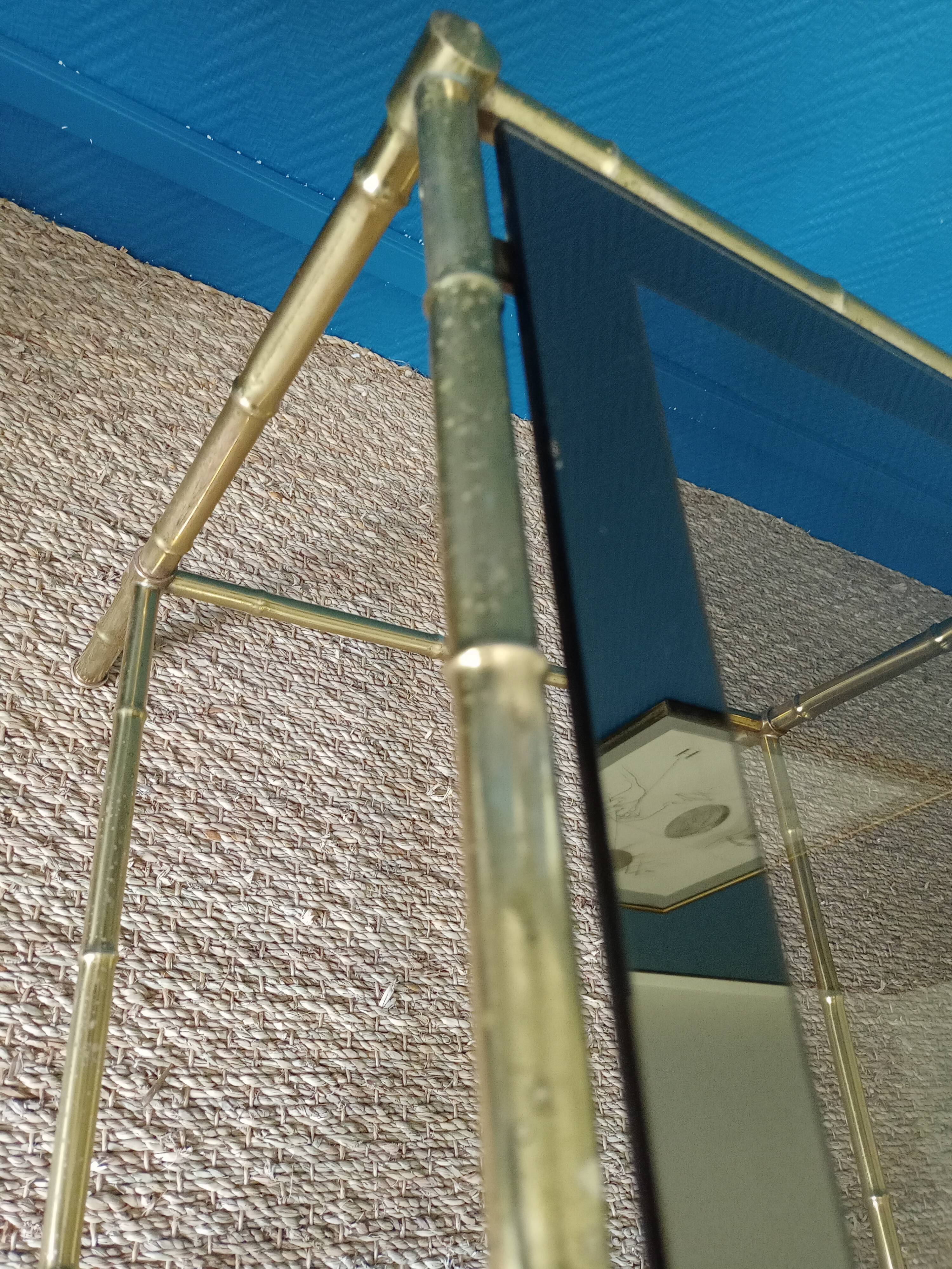 "bamboo" sofa end made of brass