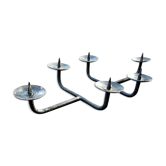 Brutalist cast iron candle holders.