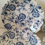 Ensemble de 4 assiettes creuses Gien et Enoch Wedgwood