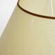 Large 1970s Italian bamboo table lamp with large oiled paper shad