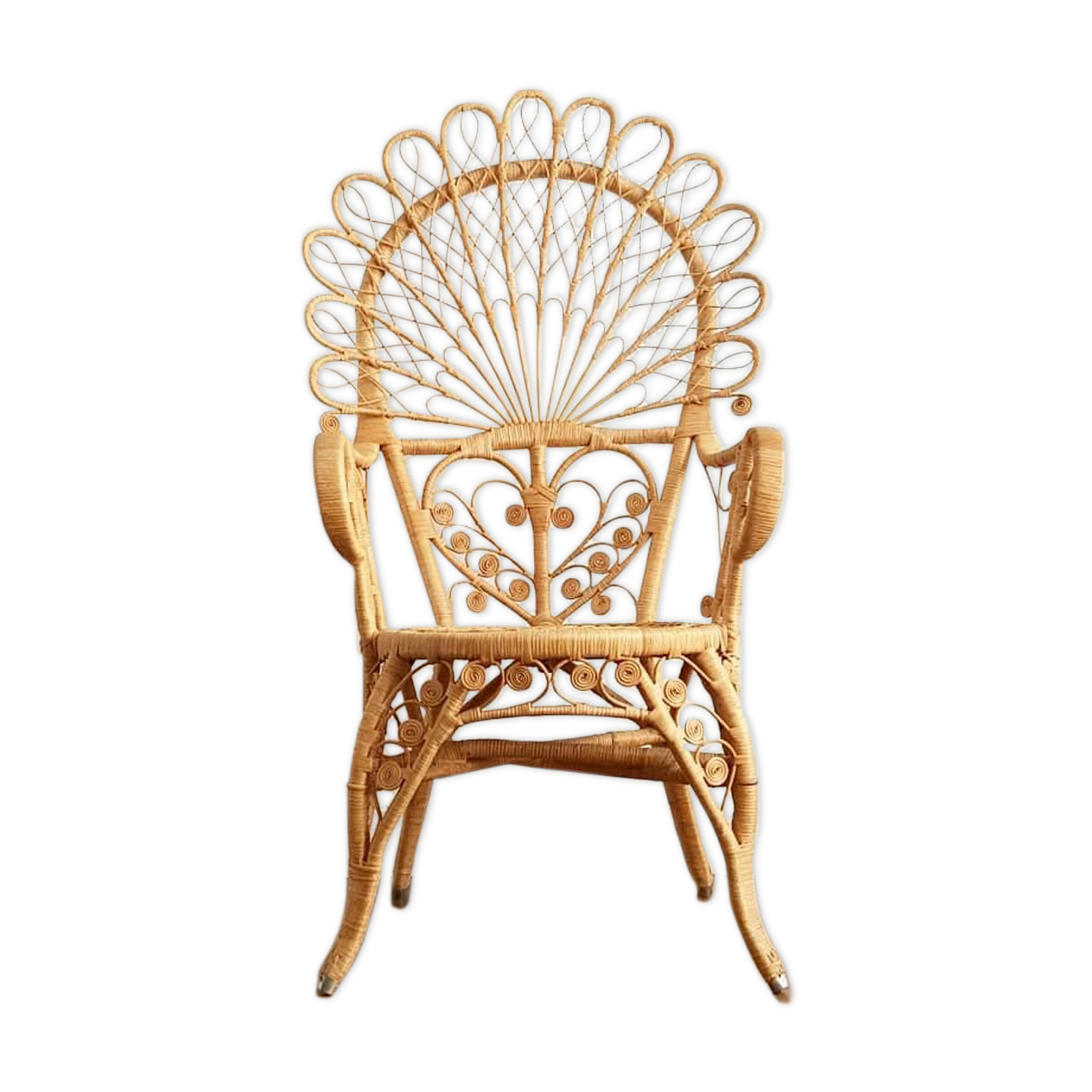 Peacock rattan chair
