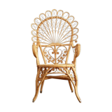 Fauteuil Peacock en rotin