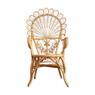 Fauteuil Peacock en rotin