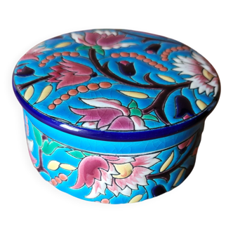 Longwy enamel candy dish