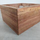 Travertine coffee table red design