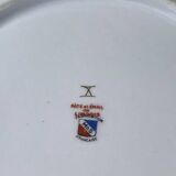 Gold Limoges porcelain cake dish