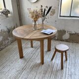 Maison Regain round elm table