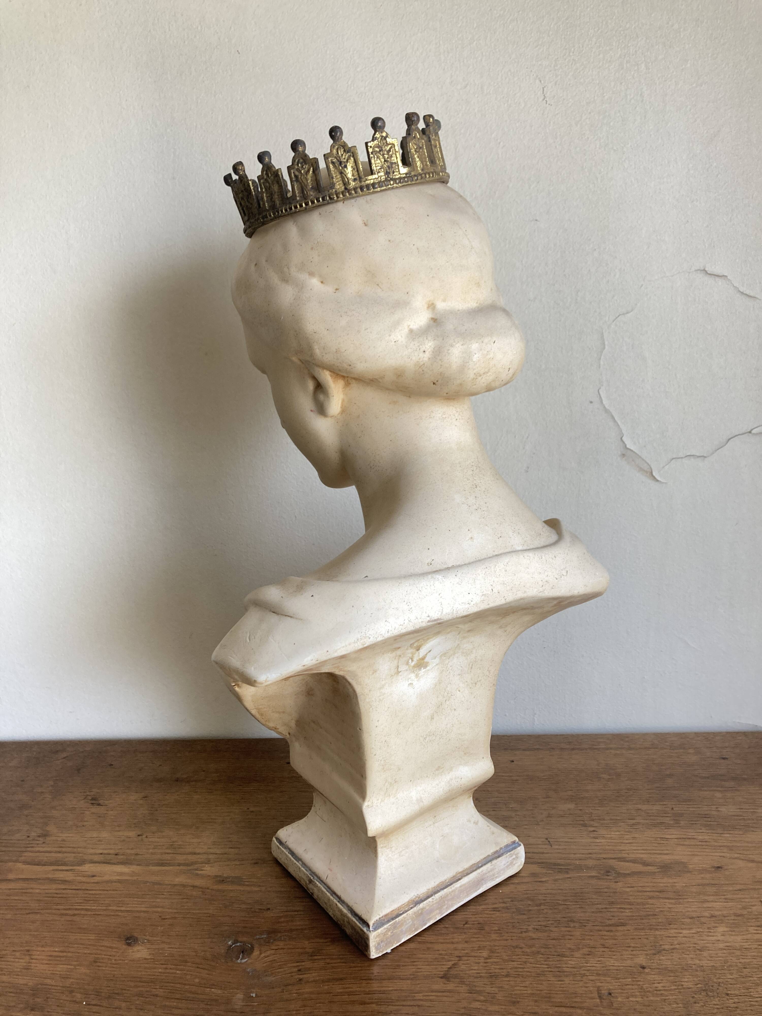 Plaster head known as Wicar, Renaissance Italy 17th century, Louvre Museum
