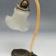 20th century glass and metal table lamp, Austria-Hungary, 1890s