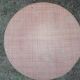Vintage round rattan tripod coffee table