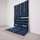 Beni Ourain rug in pure wool, handmade with traditional craftsmanship, 2/3 m.