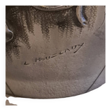 French Art Deco Pewter Vase By Lucien Houzeaux from the 1920s.