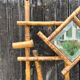 Vintage bamboo coat rack