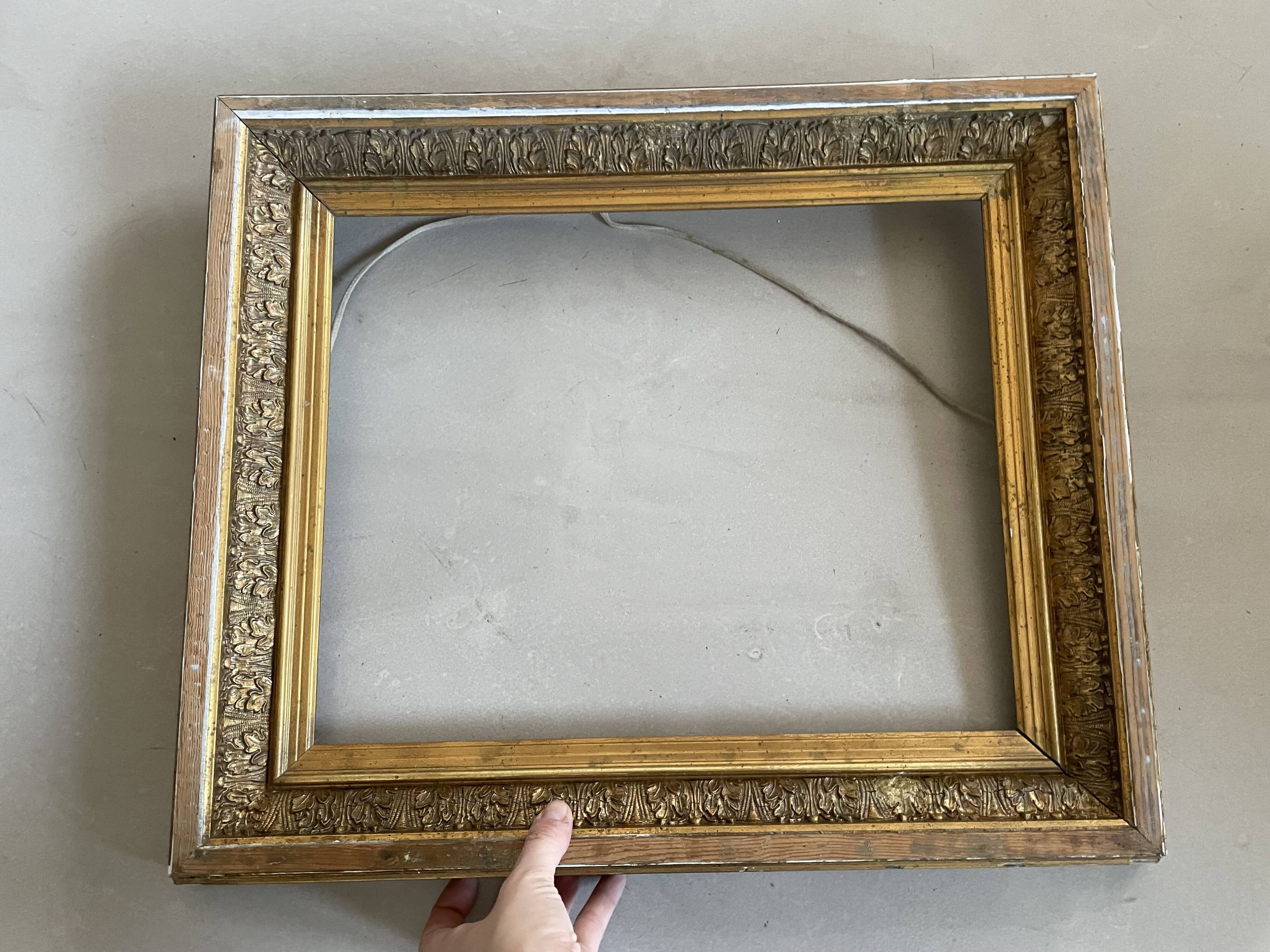 Old golden frame 54x46cm