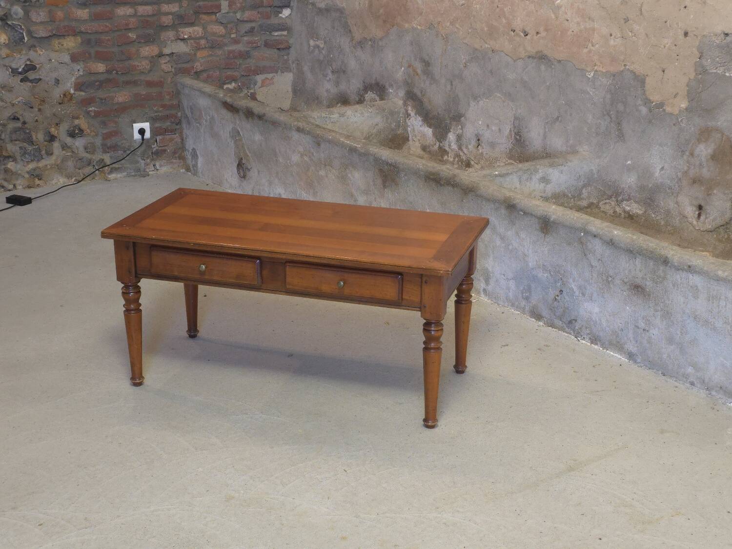 Cherry wood coffee table