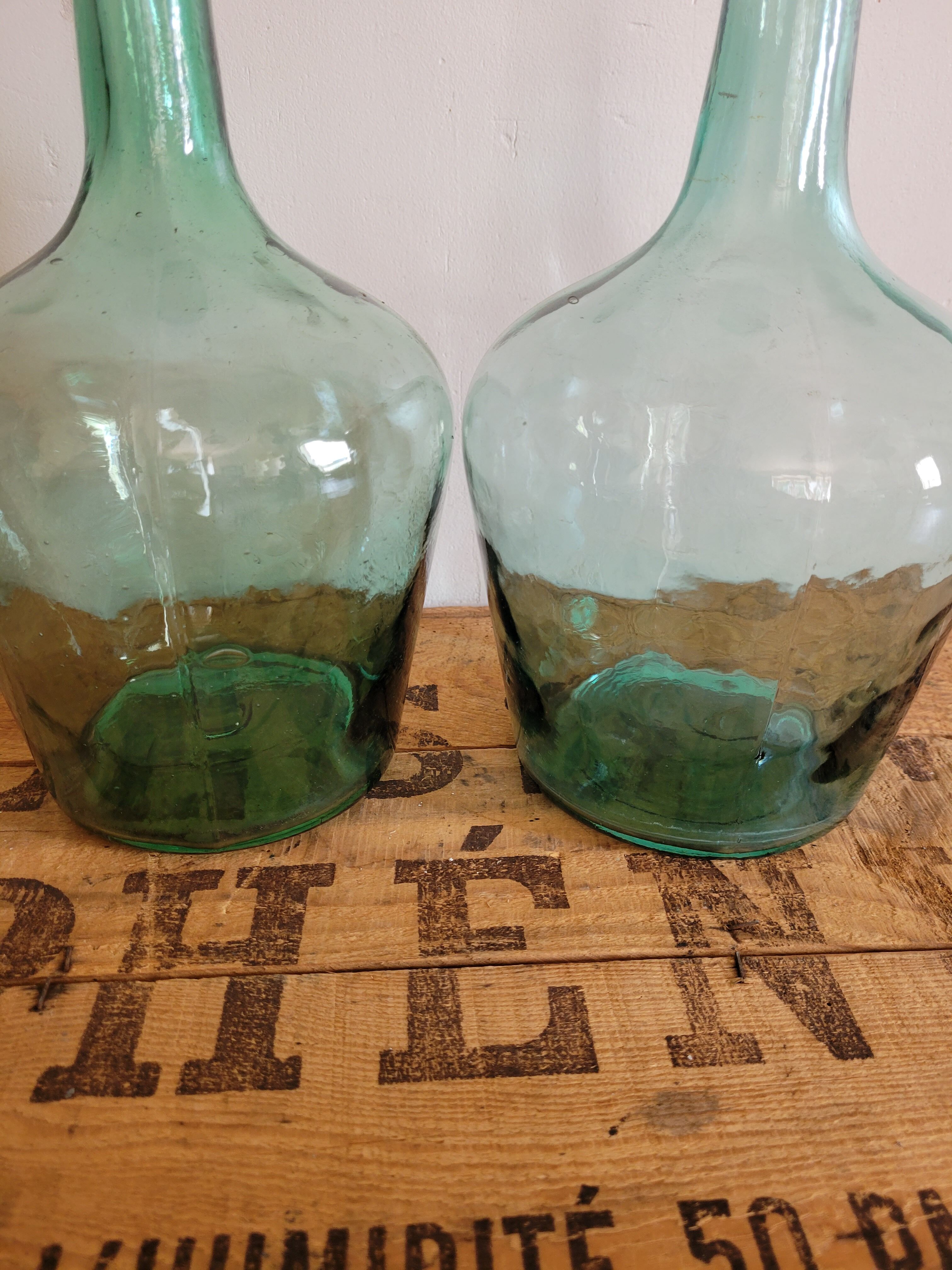 Pair of demijohns
