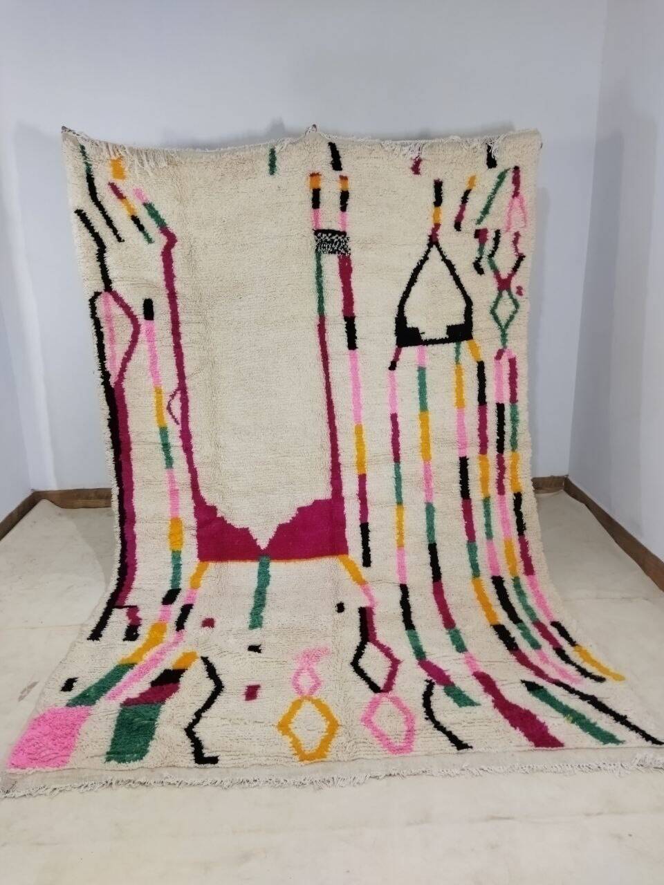 Handmade Moroccan Berber rug 298 X 185 CM