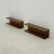 Set of two Danish Teak Wall Shelves Mid-Century