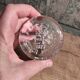 Dartington glass paperweight Queen Elizabeth II Silver Jubilee 1977