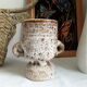 Vase vintage en grès forme libre 1970