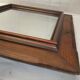 Louis Philippe 69cm silver-plated wooden mirror with gilded thread to hang