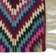 Turkish Kilim Yuruk Vintage 136x245 cm Geometric Pink Green Purple