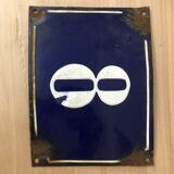 Enamelled plate number 8