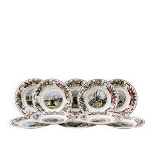 Suite de 10 assiettes