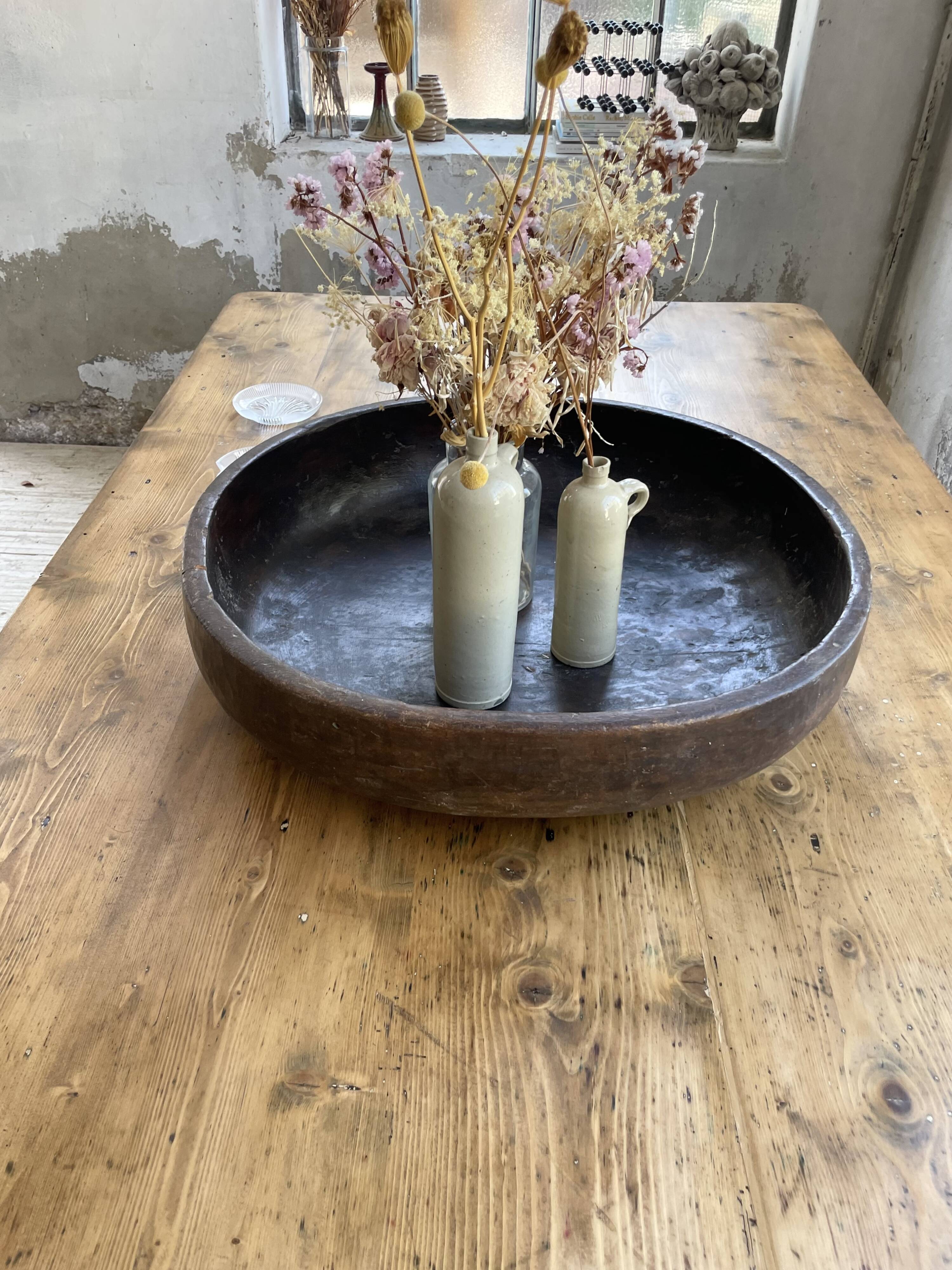 Plat en bois berbère XXL