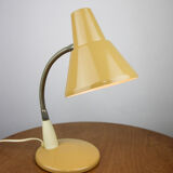Adjustable Desk Lamp in Sand Painted Metal and Chrome-Plated Spiral Arm, 1970s
